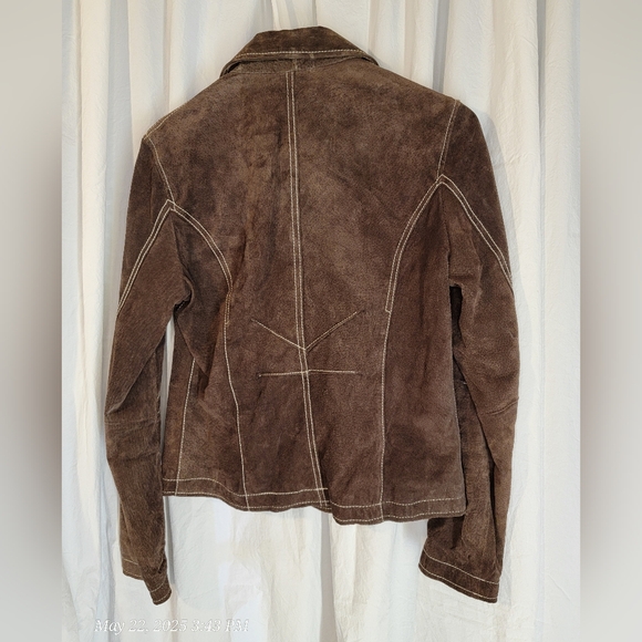Wilsons Leather Brown Suede Jacket - Picture 3 of 17